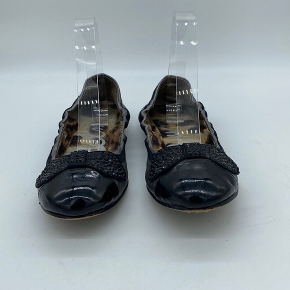 Sam Edelman Blythe Sip On Ballet Flats Bow Black Grey Womens Size 6.5 M - Picture 2 of 12